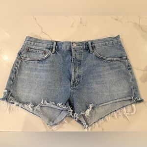 AGOLDE cutoff denim shorts, size 30